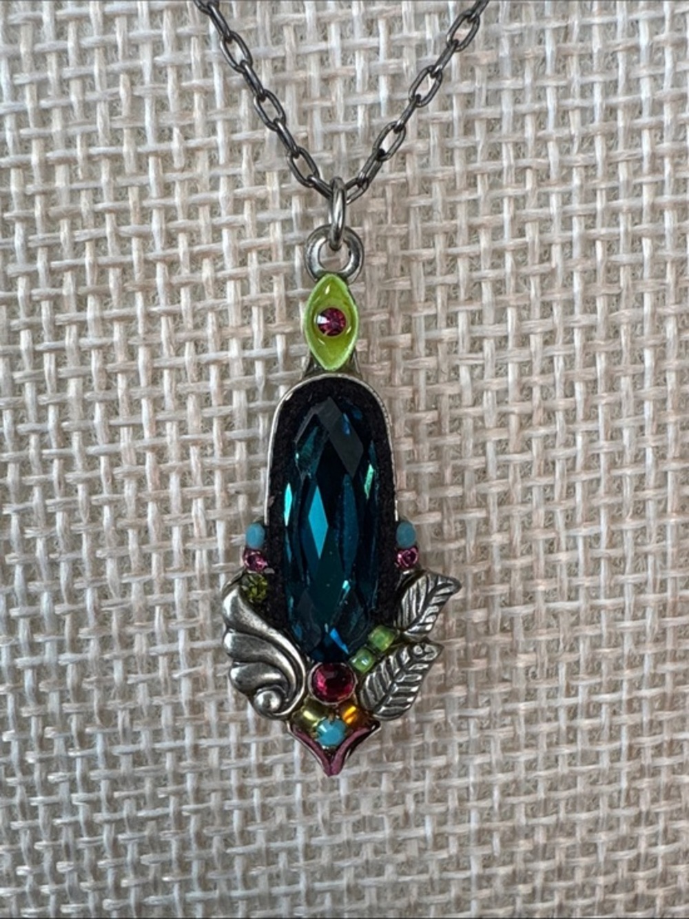 NWT Authentic Firefly Mosaic Pendant Necklace Swarovski Elements Whimisgoth Deco
